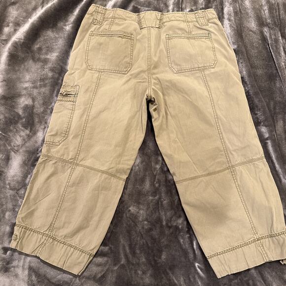 Eddie Bauer-Womens Cargo Crop Lightweight Pants-Size 12 Tall-Olive Green - Picture 10 of 14